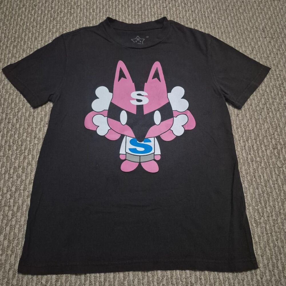 Generic Men's Black and Pink T-shirt